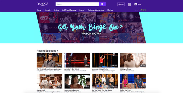 Trang web View Yahoo