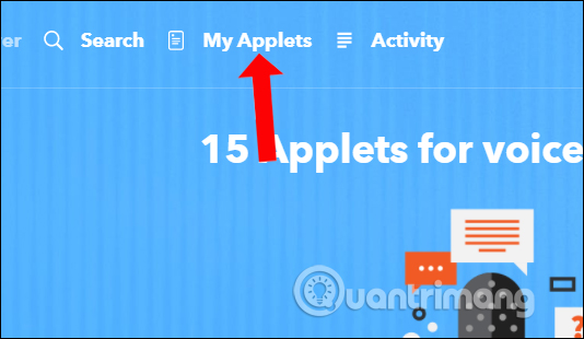 Nhấn chọn My Applets