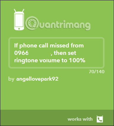 Thông báo cho hành động 