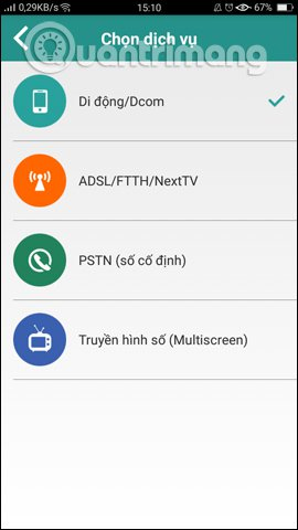 Dịch vụ di động