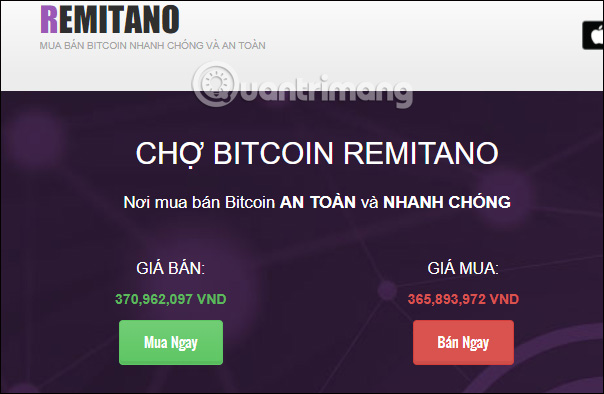 Sàn giao dịch Bitcoin Remitano