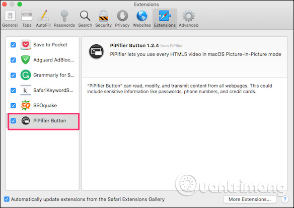 Dùng tính năng Picture-in-Picture