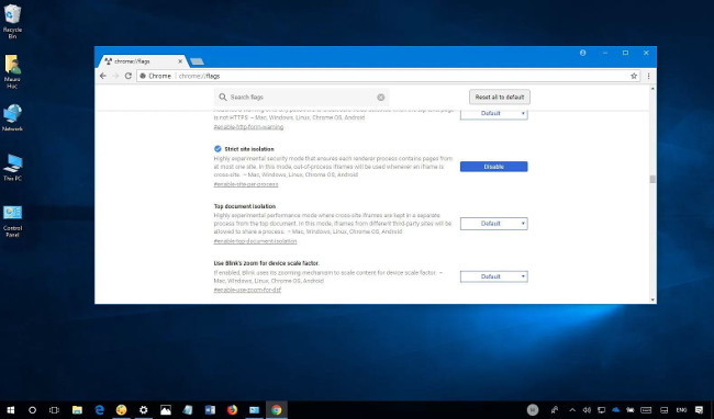 Cách bật tính năng bảo mật Site Isolation trên Chrome