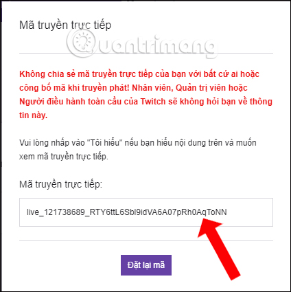Holen Sie sich den Stream-Schlüssel auf Twitch