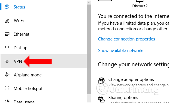 Tạo mạng VPN trên Windows 10