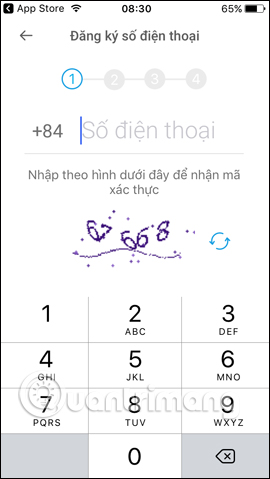 Nhập số điện thoại