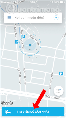 Tìm bãi đỗ xe