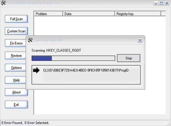Phần mềm Free Window Registry Repair