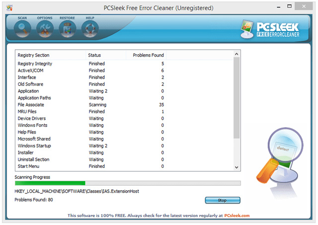 Phần mềm Free Error Cleaner