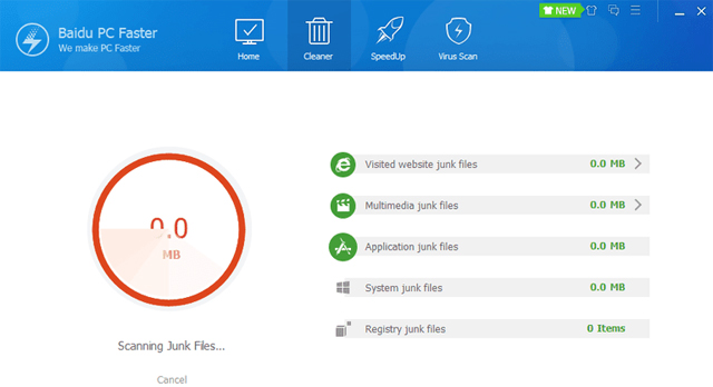 Phần mềm Baidu PC Faster