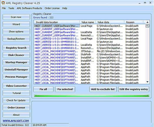 Phần mềm AML Registry Cleaner