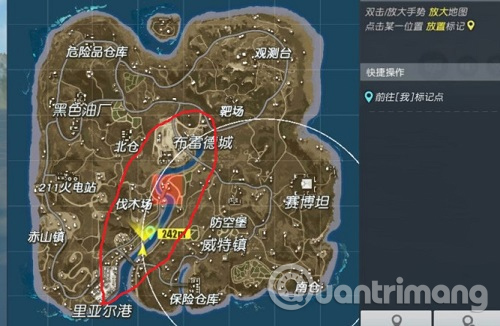 Bản đồ lấy Cano