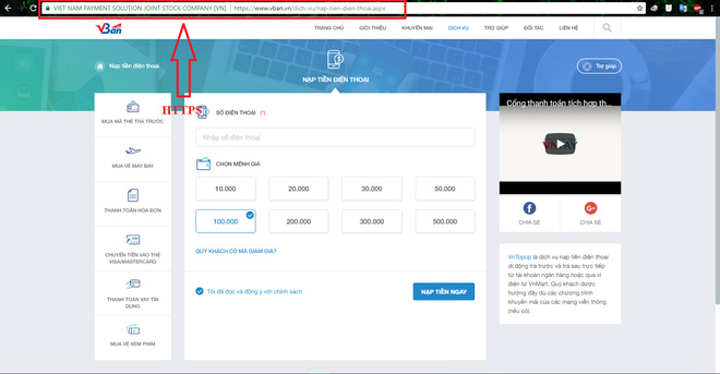 Website chính thức của  VNPAY