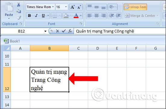 Nhấn chọn Format Cells