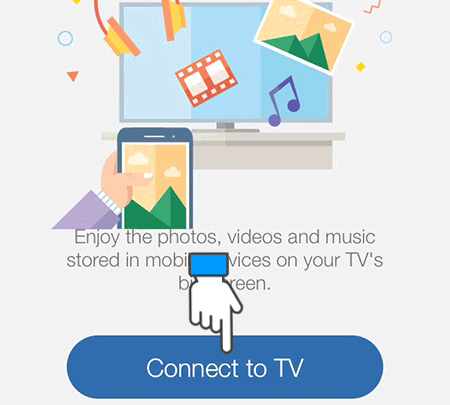 Mở ứng dụng Samsung Smart View rồi chọn Connect TV.