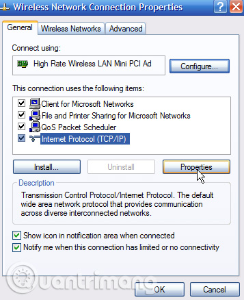 Select Internet Protocol TCP / IP