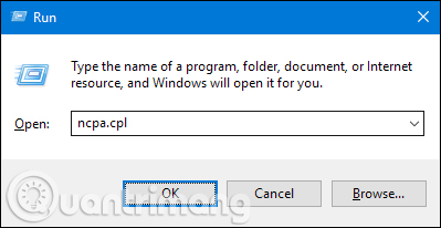Open Network Connections in Windows 7,8,10