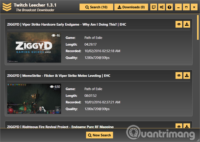 Phần mềm Twitch Leecher