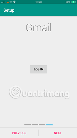 Đăng nhập tài khoản gmail.