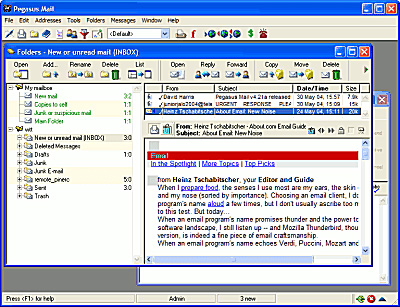 Chương trình email Pegasus Mail