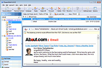 Chương trình email DreamMail