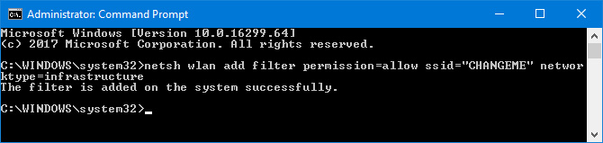 Cho phép các mạng cụ thể hiển thị
