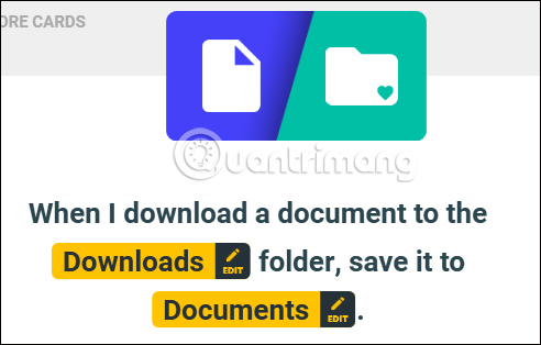 Thay đổi thư mục download
