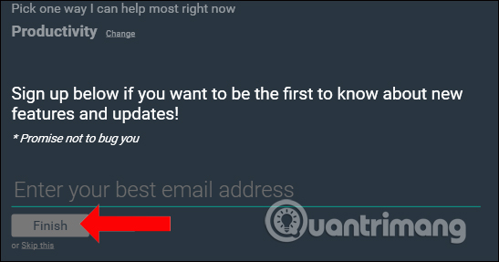 Nhập địa chỉ email