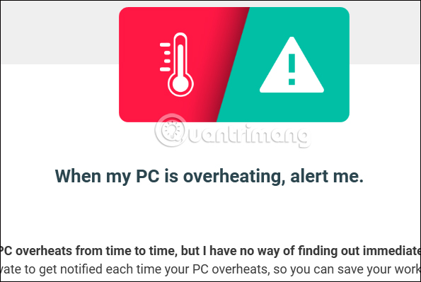 Cảnh báo máy nóng