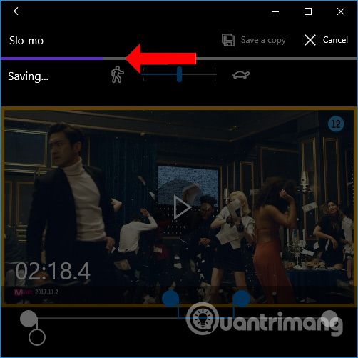 Lưu video hiệu ứng Slow Motion