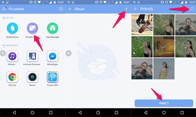 Ẩn album hoặc hình ảnh