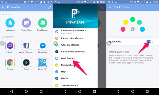 Quick Touch, nút home ảo