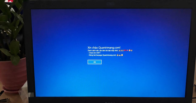 Khởi động lại máy tính và xem sự thay đổi.