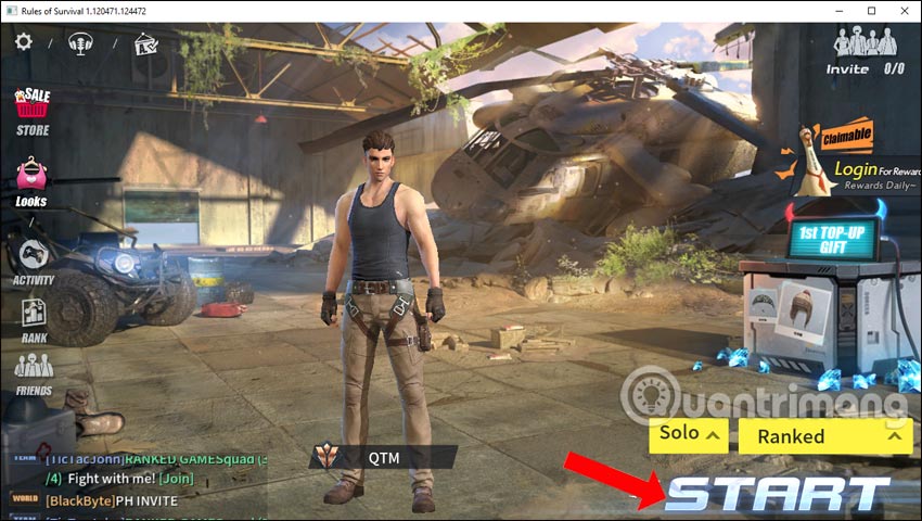 Load game Rules Of Survival