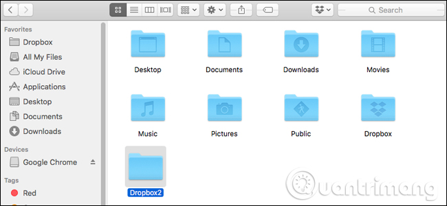 Tạo thư mục Dropbox mới