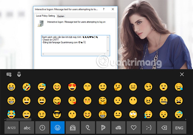Có thể tạo thêm các biểu tượng vui nhộn.