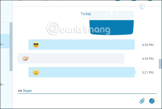 Chỉnh kích thước icon chat Skype 