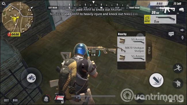 Nhặt đồ trong Rules Of Survival