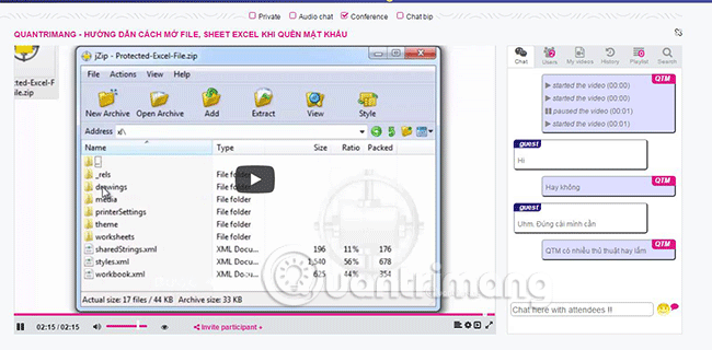 Bạn cũng có thể Chat để tán gẫu và Audio chat để nói chuyện trực tiếp.
