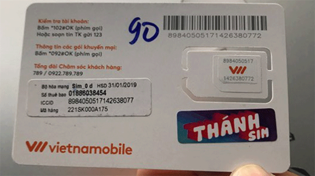 Thánh SIM không chính hãng.