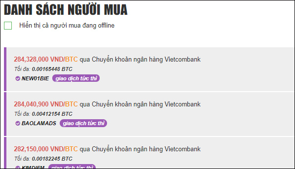 Người mua BTC