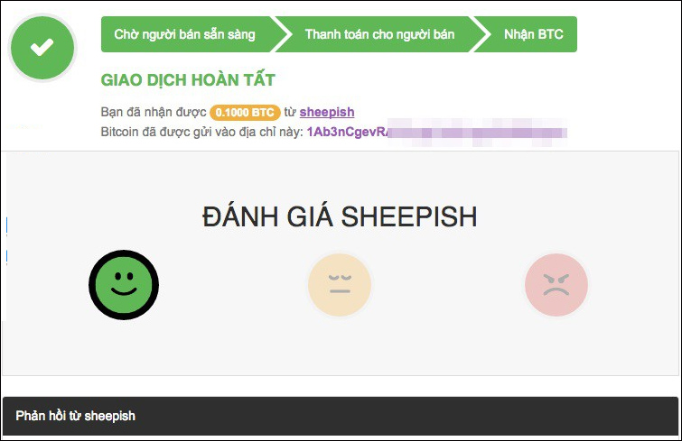 Xác nhận mua thành công 