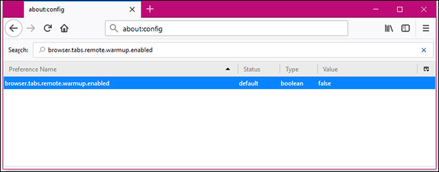 Bật tính năng Tab Warming trên Mozilla Firefox