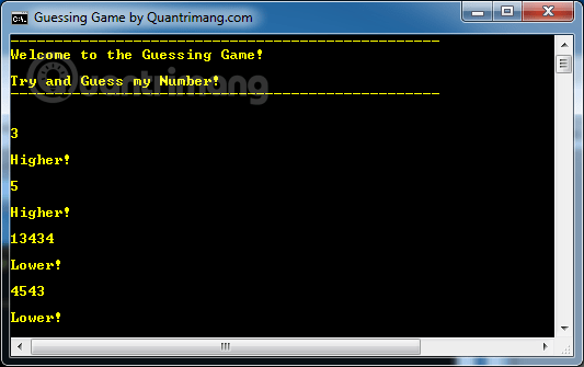 Tạo game đoán số bằng Notepad