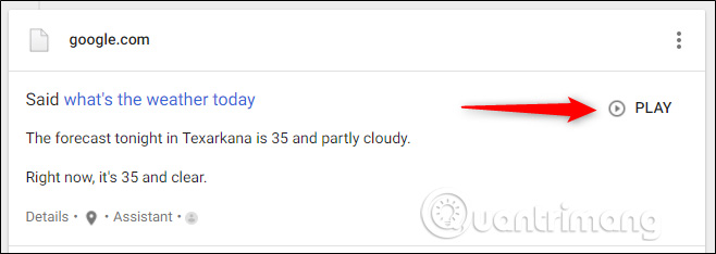 Nhấp vào nút "Play”