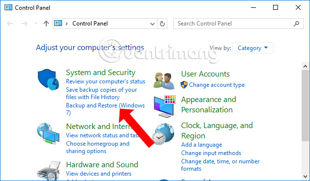 Tính năng Backup and Restore