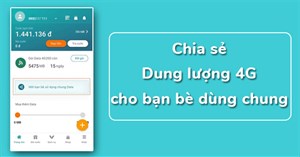 Cách mời bạn bè "dùng chung dung lượng 4G Viettel" hàng tháng để tiết kiệm