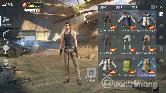 Trang phục trong Rules Of Survival