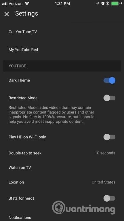 Dark theme