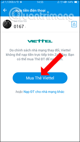Mua thẻ điện thoại